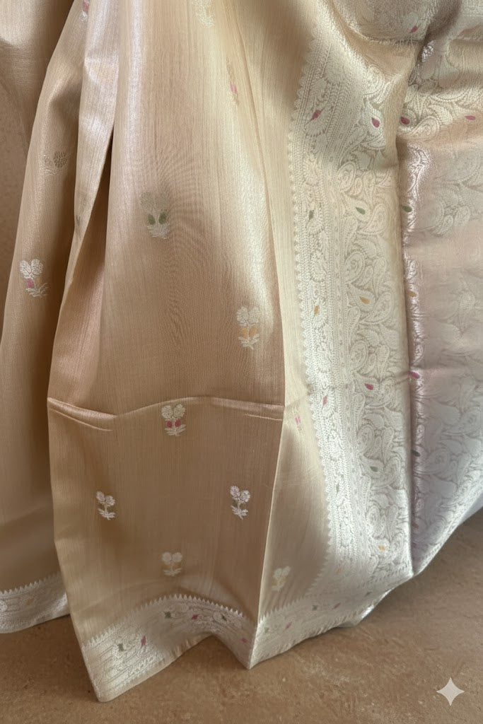 Golden Glaze Tussar Saree